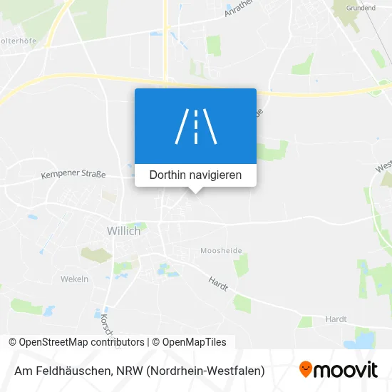 Am Feldhäuschen Karte