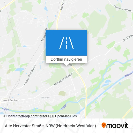 Alte Hervester Straße Karte