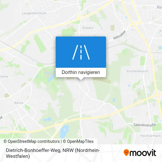 Dietrich-Bonhoeffer-Weg Karte