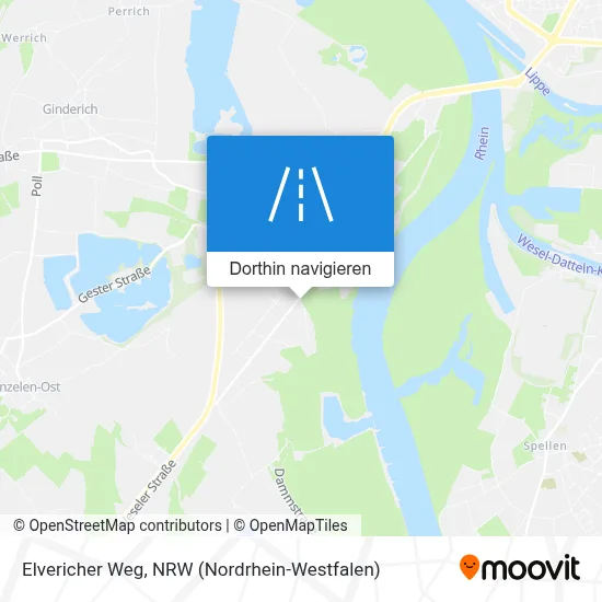 Elvericher Weg Karte