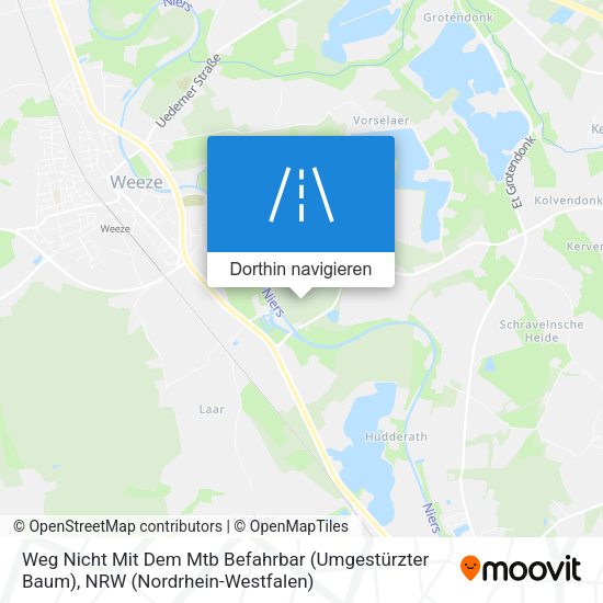 Weg Nicht Mit Dem Mtb Befahrbar (Umgestürzter Baum) Karte