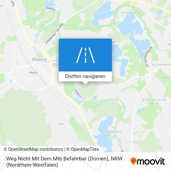 Weg Nicht Mit Dem Mtb Befahrbar (Dornen) Karte