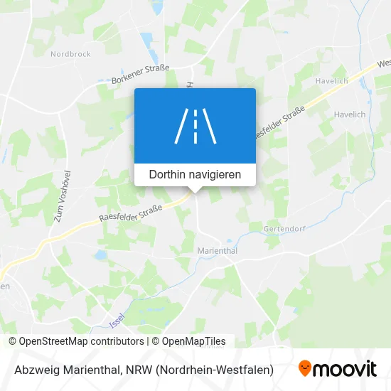 Abzweig Marienthal Karte