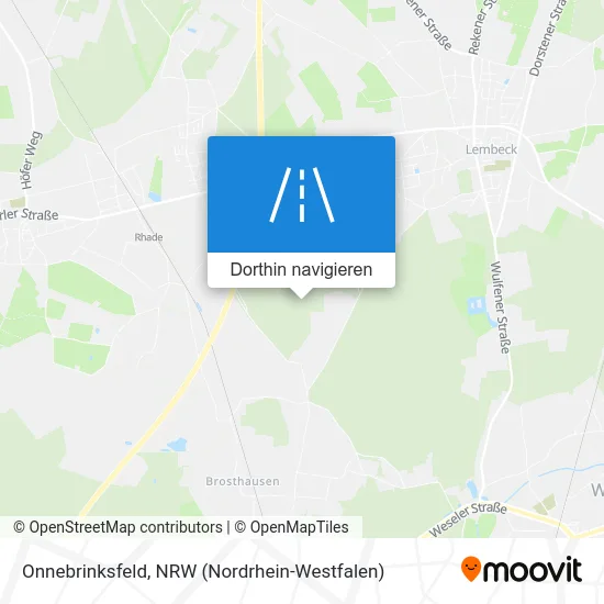 Onnebrinksfeld Karte