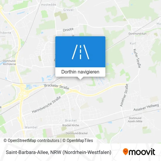 Saint-Barbara-Allee Karte