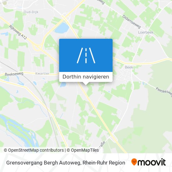 Grensovergang Bergh Autoweg Karte