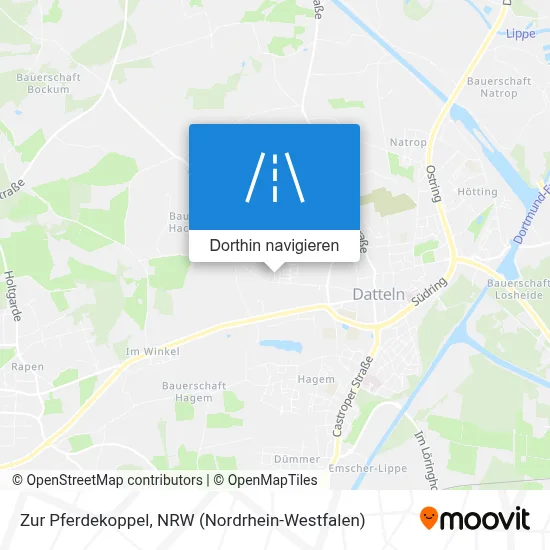 Zur Pferdekoppel Karte