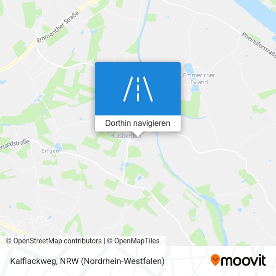 Kalflackweg Karte