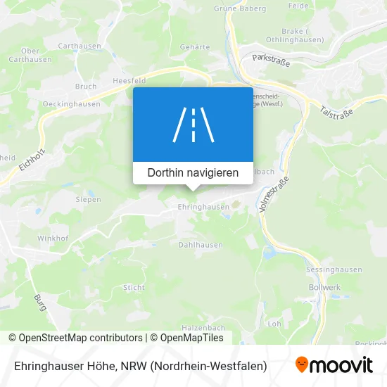 Ehringhauser Höhe Karte