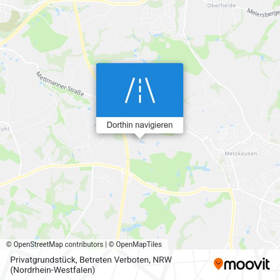 Privatgrundstück, Betreten Verboten Karte