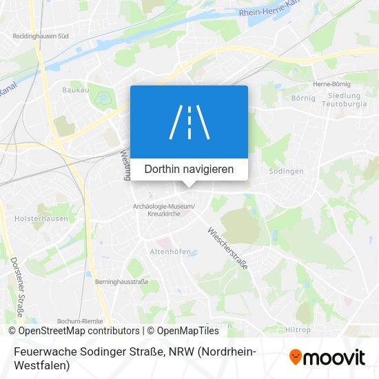 Feuerwache Sodinger Straße Karte