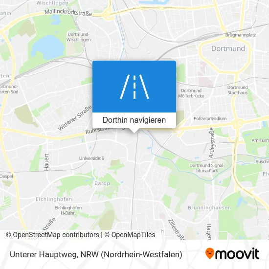 Unterer Hauptweg Karte