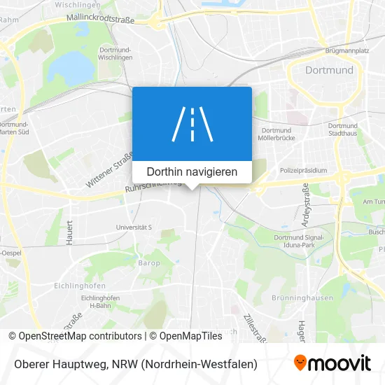 Oberer Hauptweg Karte