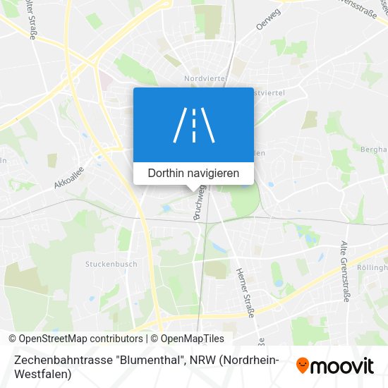 Zechenbahntrasse "Blumenthal" Karte