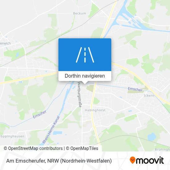 Am Emscherufer Karte