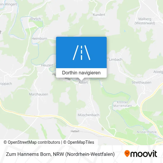 Zum Hannems Born Karte