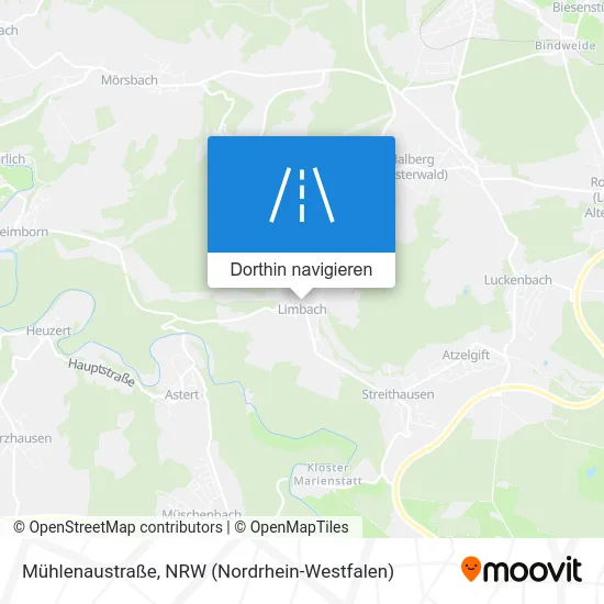 Mühlenaustraße Karte