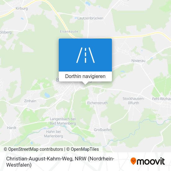 Christian-August-Kahm-Weg Karte