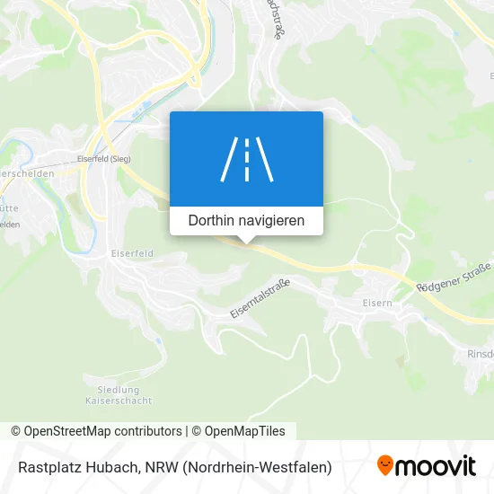 Rastplatz Hubach Karte