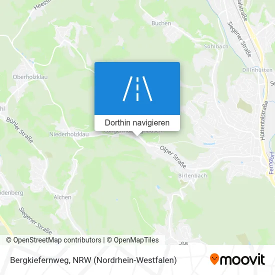 Bergkiefernweg Karte