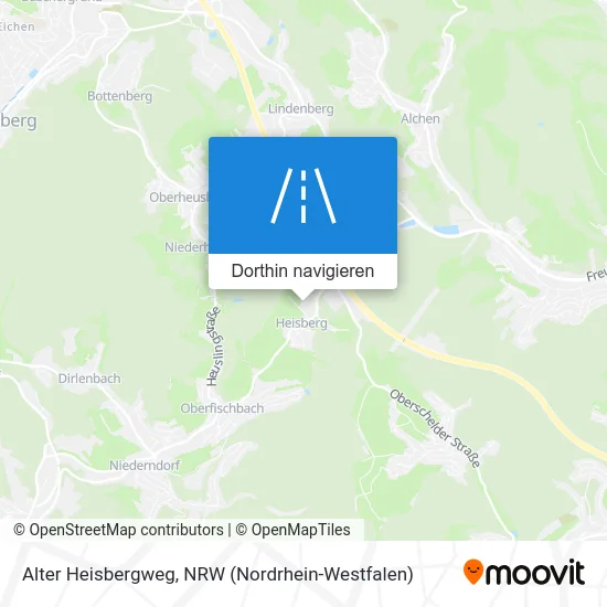 Alter Heisbergweg Karte