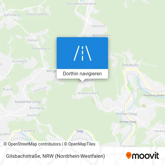 Gilsbachstraße Karte