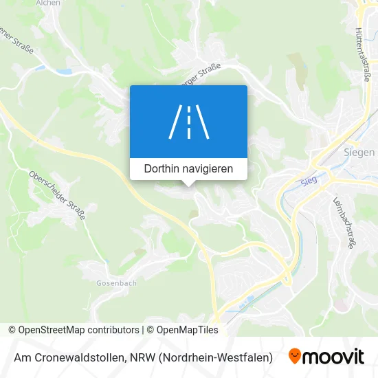 Am Cronewaldstollen Karte