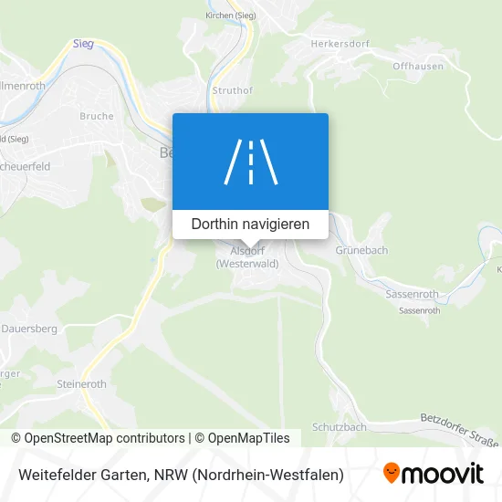 Weitefelder Garten Karte