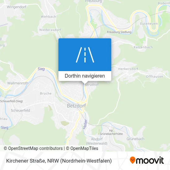 Kirchener Straße Karte