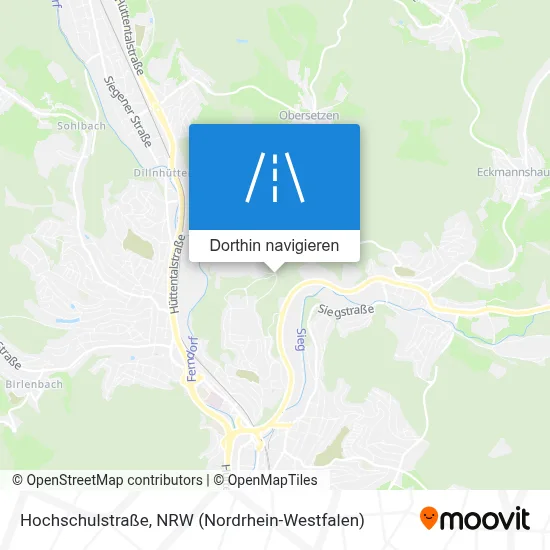 Hochschulstraße Karte