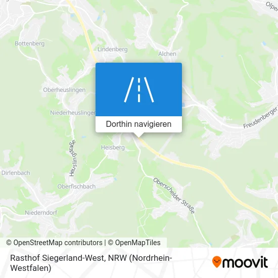 Rasthof Siegerland-West Karte