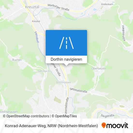 Konrad-Adenauer-Weg Karte