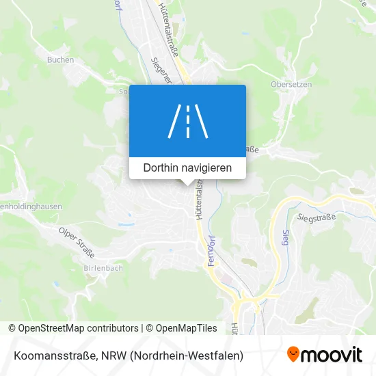 Koomansstraße Karte