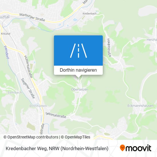 Kredenbacher Weg Karte