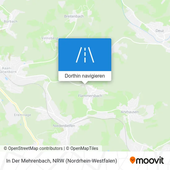 In Der Mehrenbach Karte