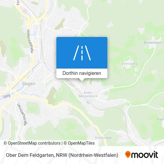 Ober Dem Feldgarten Karte