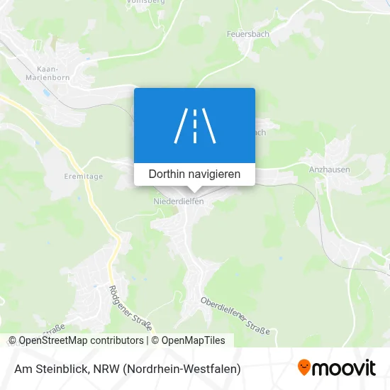 Am Steinblick Karte