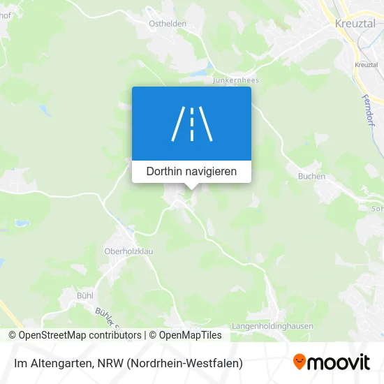 Im Altengarten Karte