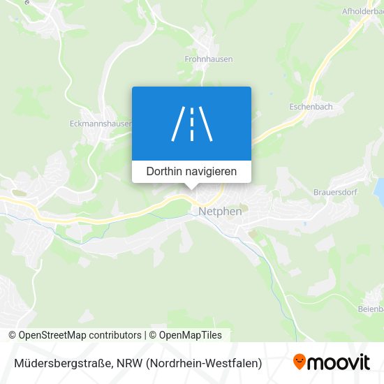 Müdersbergstraße Karte