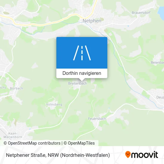 Netphener Straße Karte