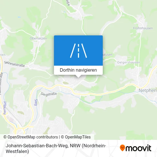 Johann-Sebastian-Bach-Weg Karte