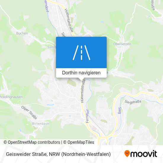 Geisweider Straße Karte