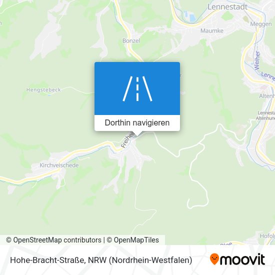 Hohe-Bracht-Straße Karte