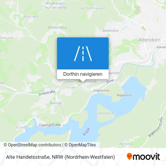 Alte Handelsstraße Karte