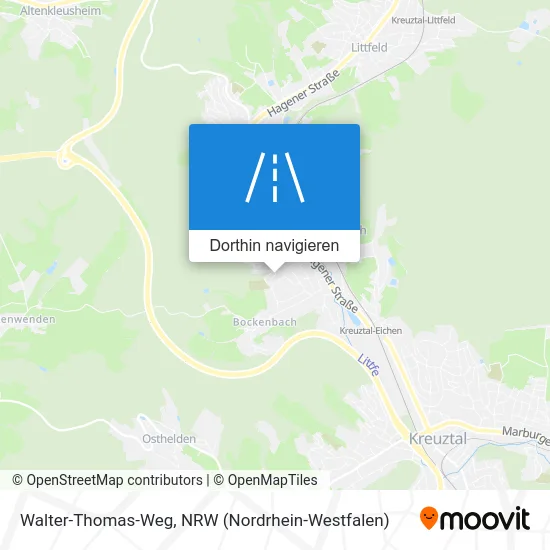 Walter-Thomas-Weg Karte