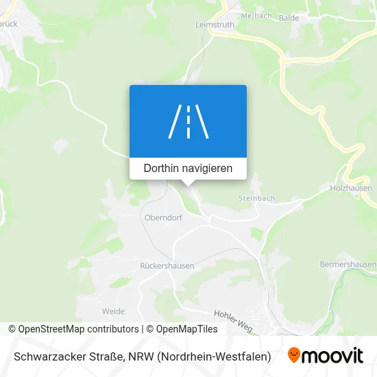 Schwarzacker Straße Karte