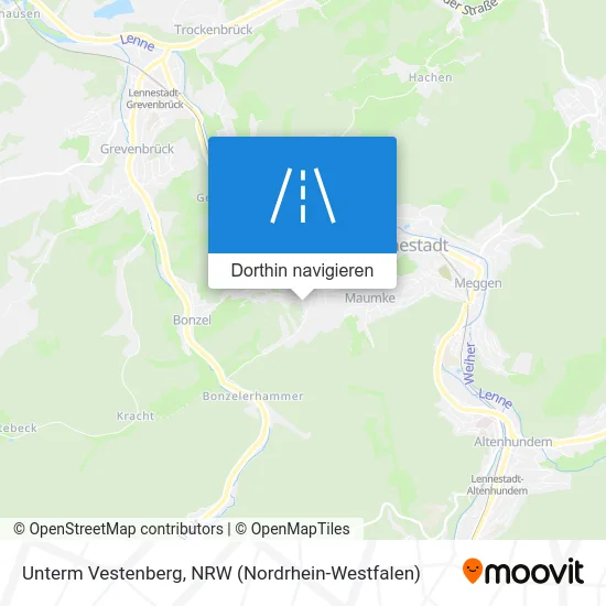 Unterm Vestenberg Karte