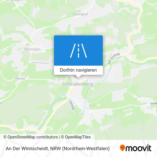 An Der Winnscheidt Karte