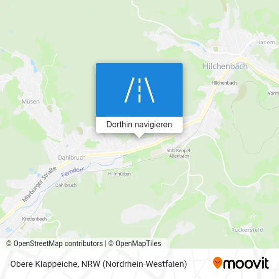 Obere Klappeiche Karte