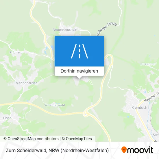 Zum Scheiderwald Karte
